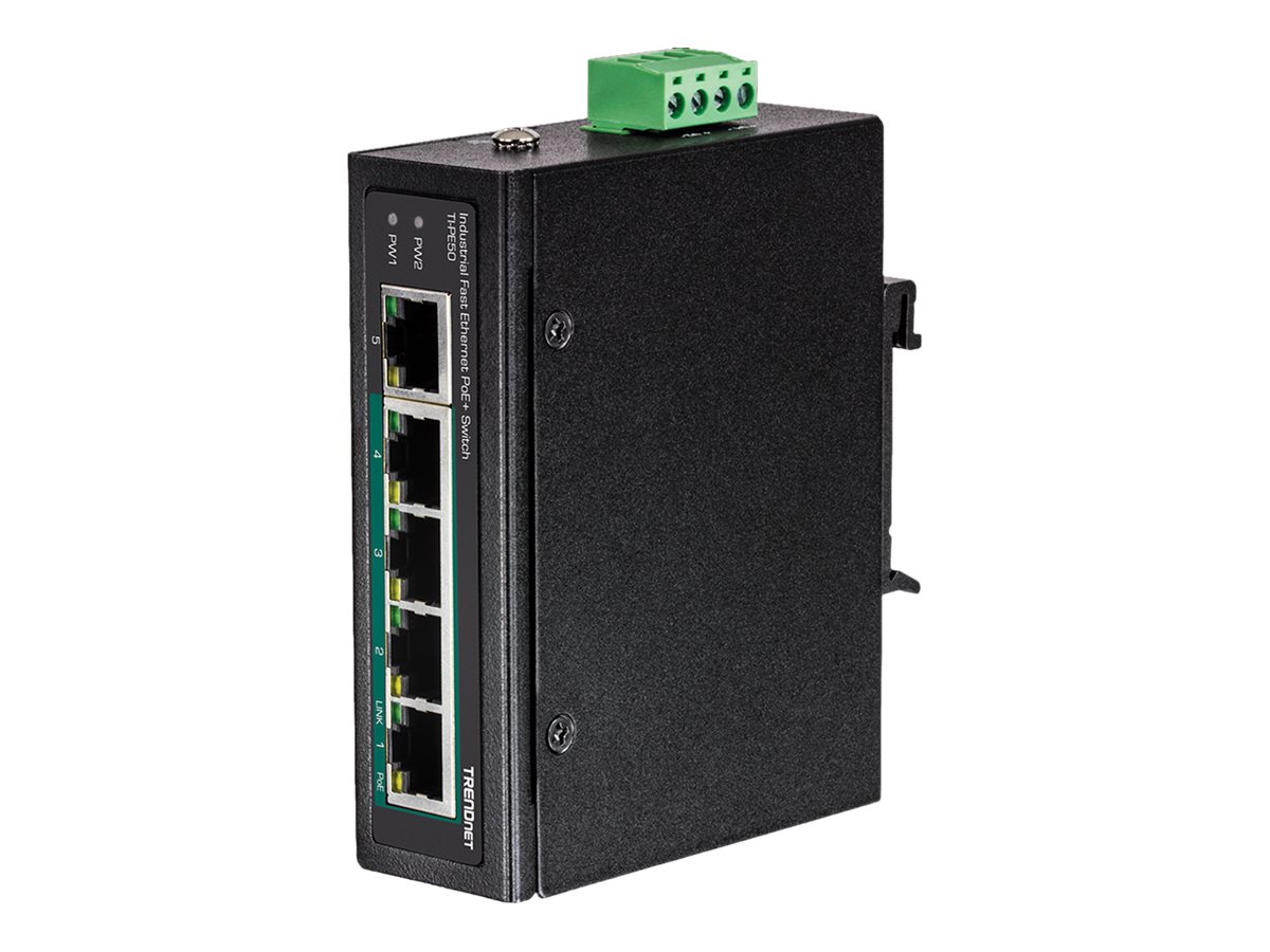 TI-PE50 - Switch - unmanaged - 4 x 10/100 (PoE+)