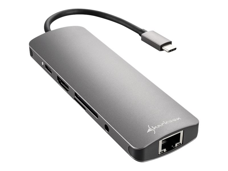 Combo Adapter USB 3.0 Type C grau