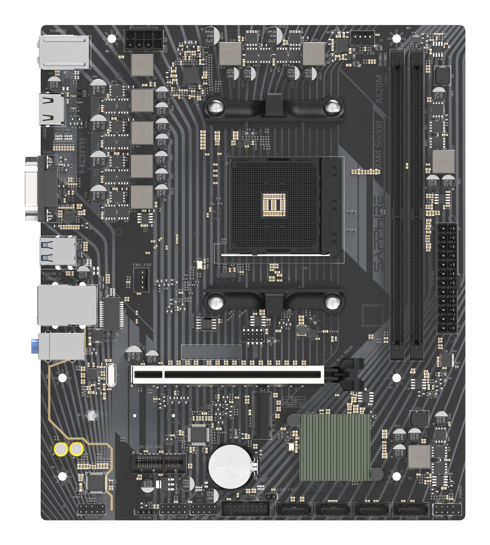 A520M-E AMD,AM4,DDR5,MATX