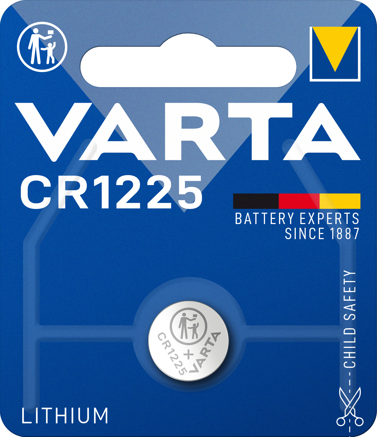 Batterie Knopfzelle CR1225 3V  48mAh Lithium      1St.