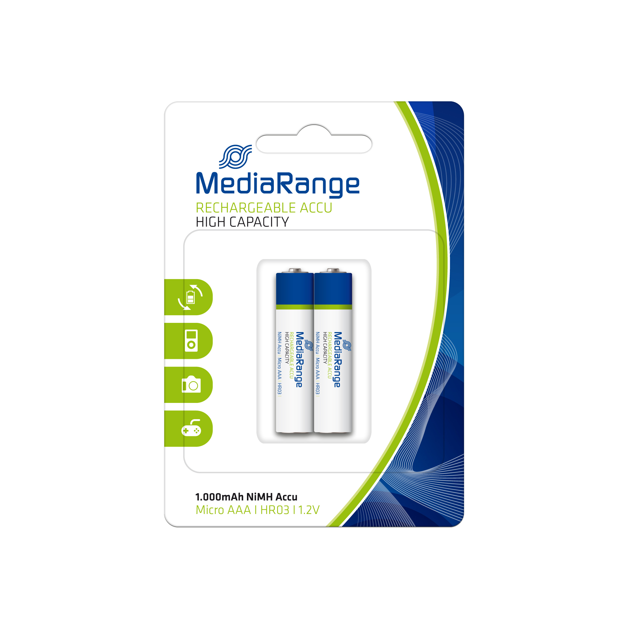 MRBAT122 - Batterie 2 x AAA-Typ - NiMH - (wiederaufladbar)