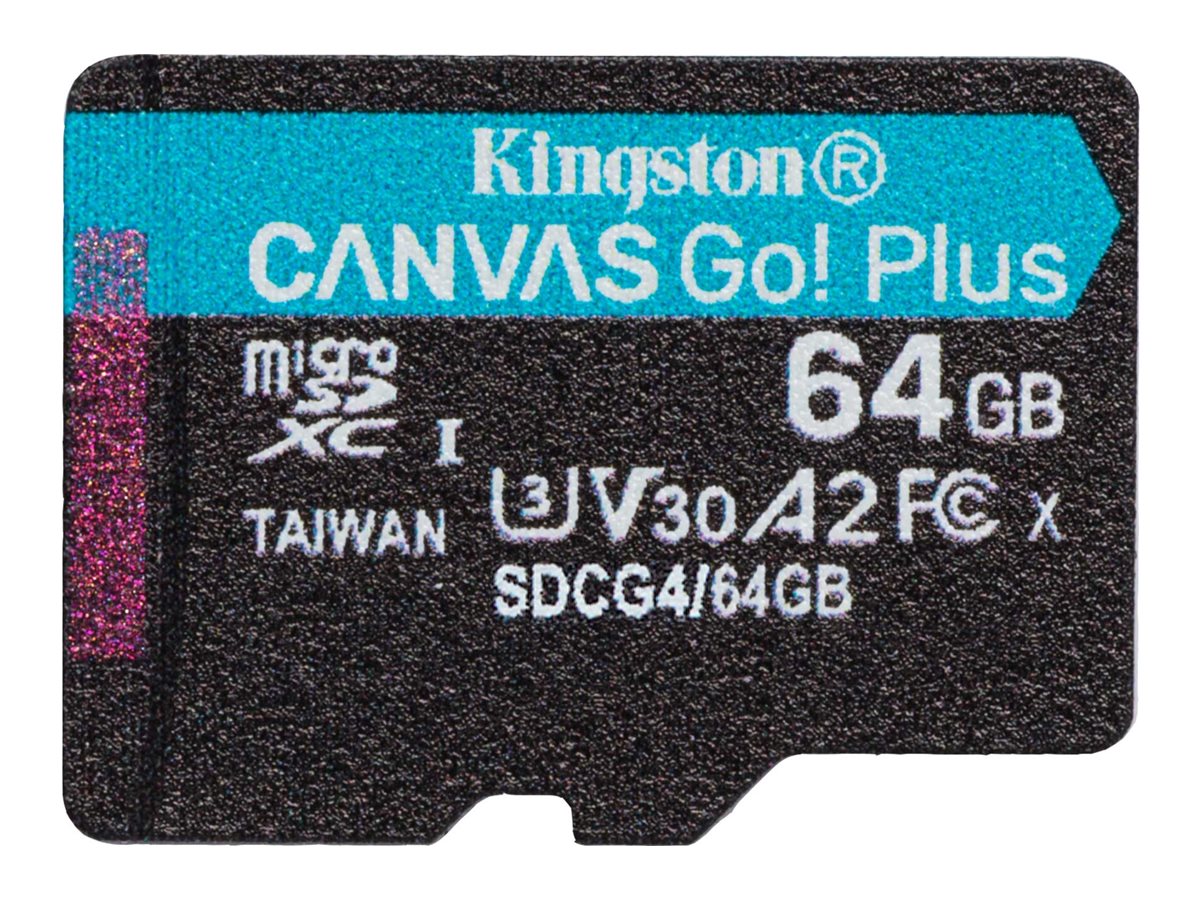 SD MicroSD Card  64GB Kingston SDXC Canvas Go Plus retail