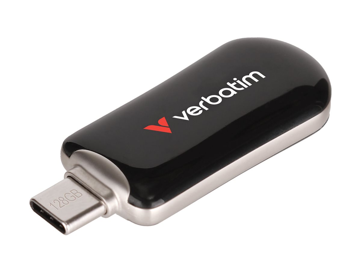 USB-Stick 128GB Verbatim 3.2 Typ C Plectra Flash Drive black