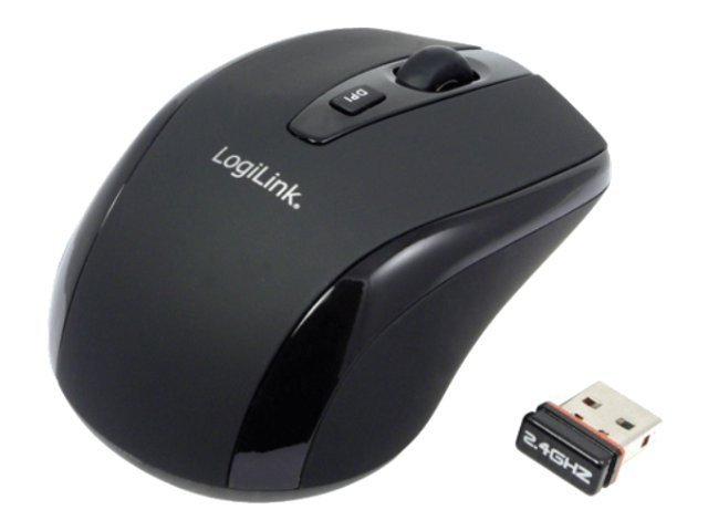 Maus Optical Wireless 2.4 GHz Mini - Maus - optisch - 3 Tasten - kabellos - 2.4 GHz - kabelloser Empfänger (USB)