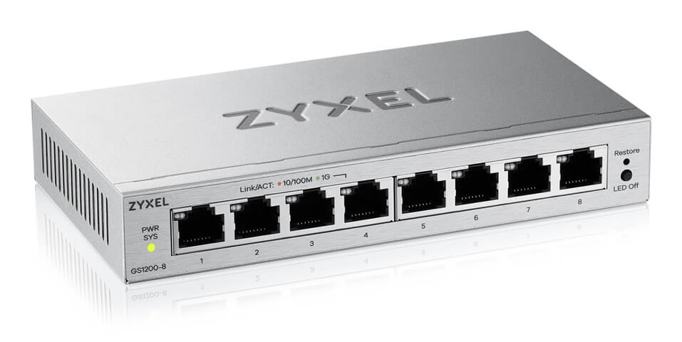 GS1200-8V3 8-Port Gigabit web / smart managed Switch