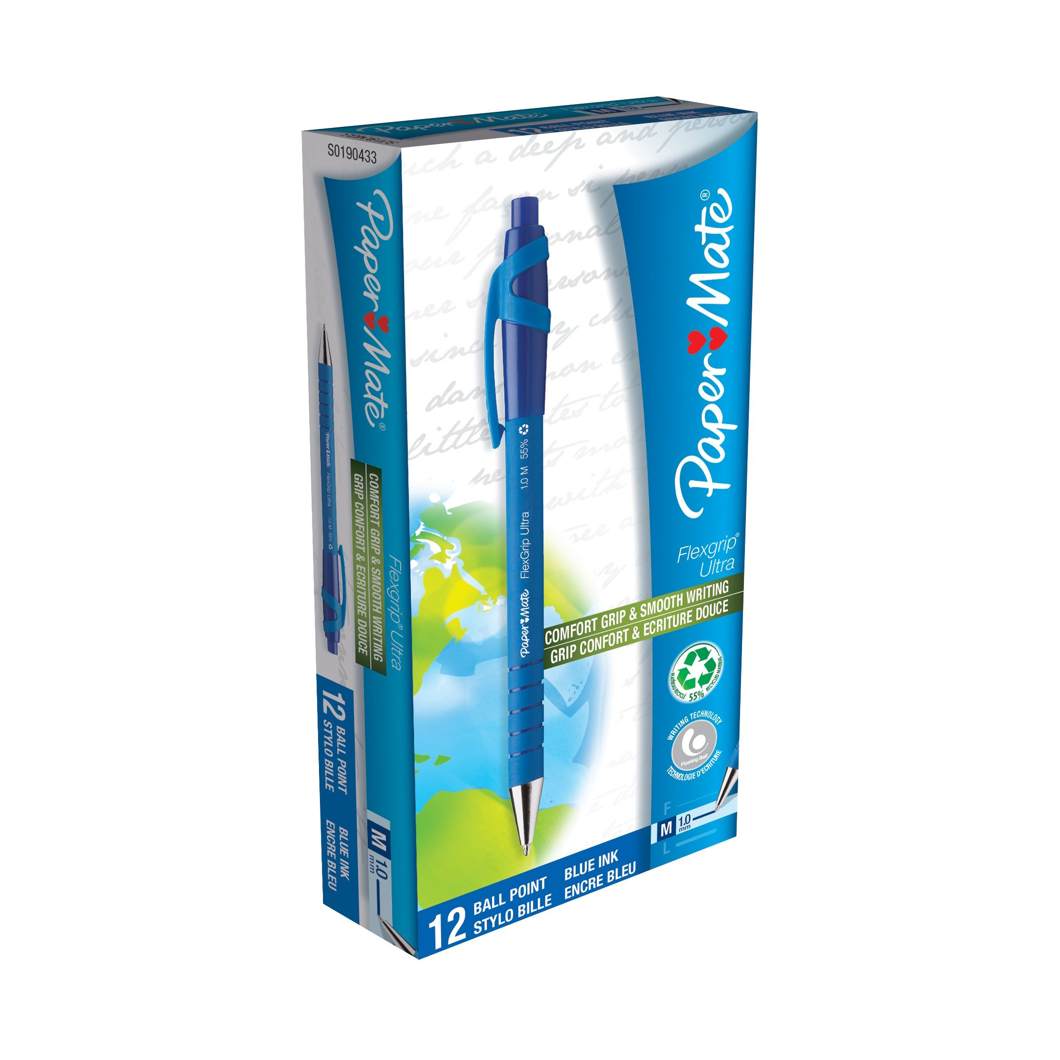 Kugelschreiber Flexgrip Ultra RT M Blau 12 Stück