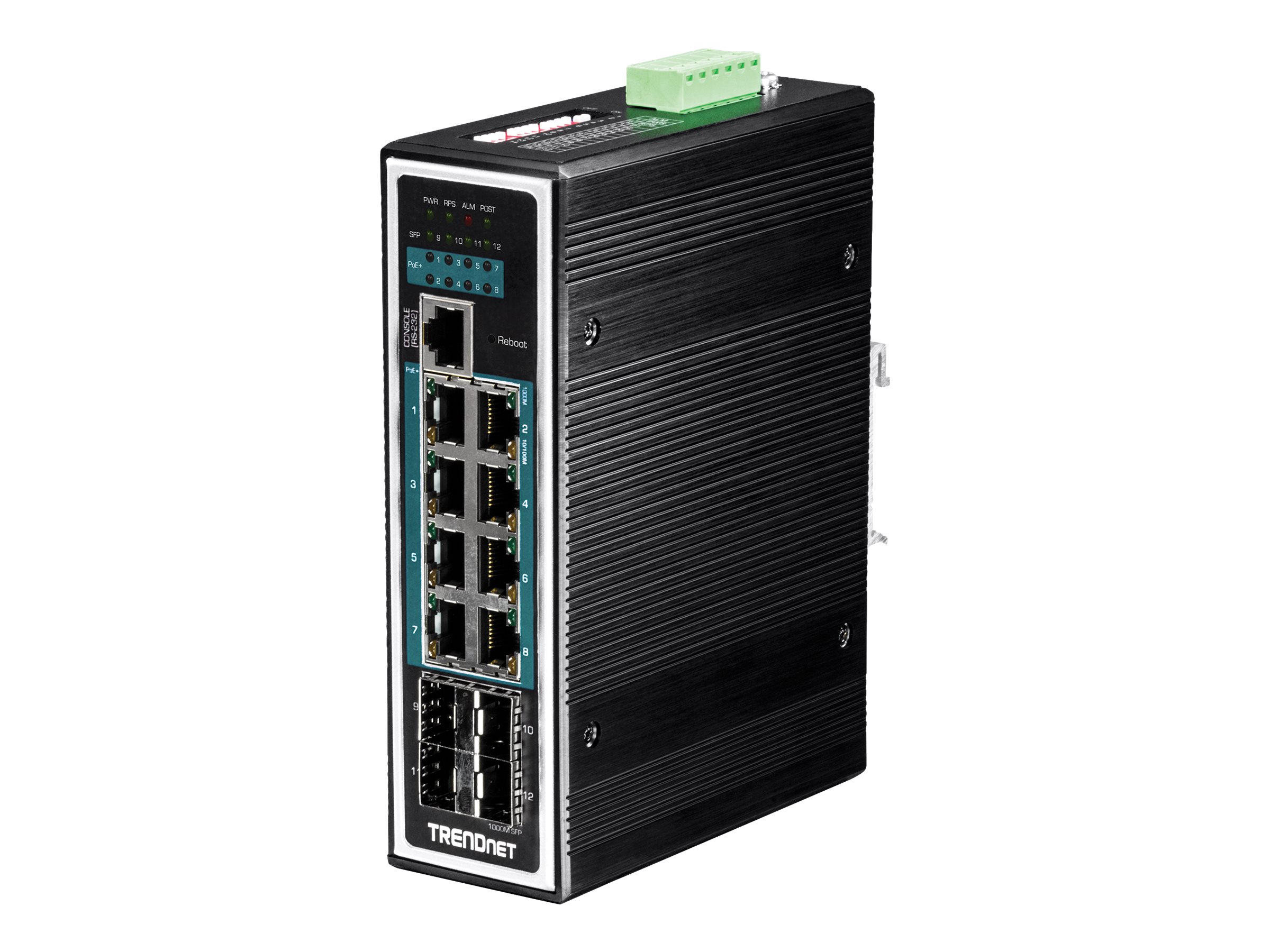 TI-PG1284I - Switch - L2+ - managed - 8 x 10/100/1000 (PoE+)