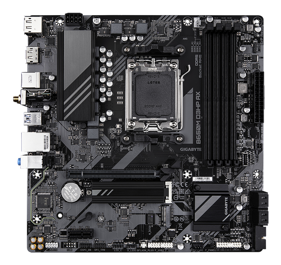B650M D3HP AX               (B650,AM5,mATX,DDR5)
