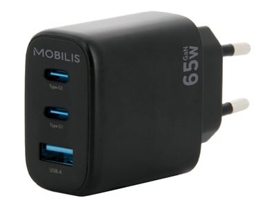 Wall Charger 65W - 2USB C + 1USB A - GaN
