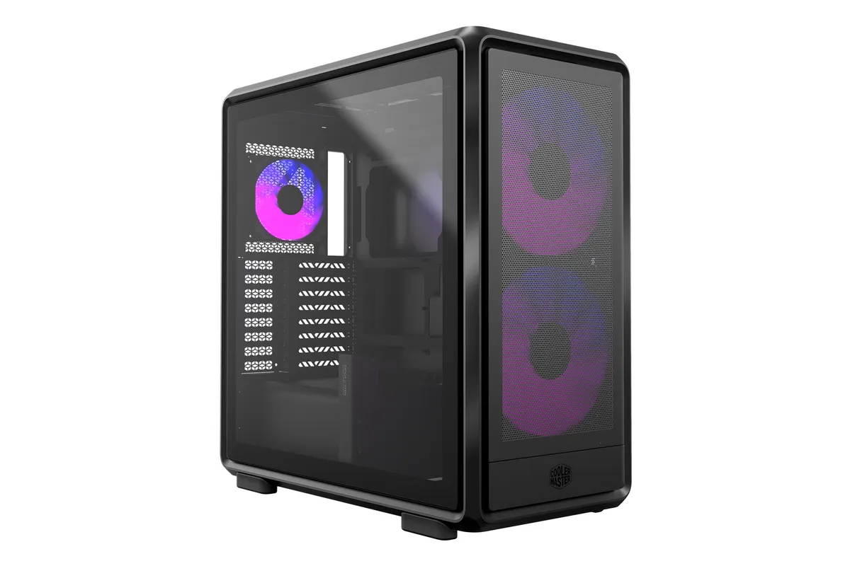 MasterFrame 600 Mesh Black ARGB | E-ATX Gehäuse | 2× 200 + 1× 120 mm ARGB | 420-mm-Radiator | USB-C 20 Gbit/s