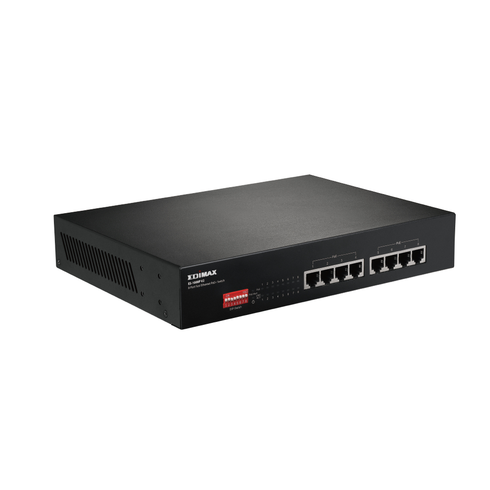 ES-1008P - V2 - Switch - 8 x 10/100 (PoE+)