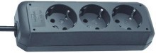 Steckdosenleiste | ECO-Line 3x 1,5m schwarz