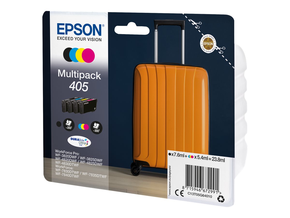 405 - 4er-Pack - Schwarz, Gelb, Cyan, Magenta