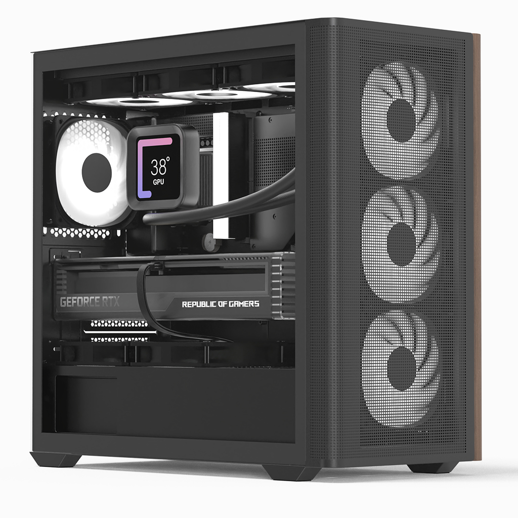 Geh Mini D301A-G-BK-V2 (B/Wood/Micro-ATX)