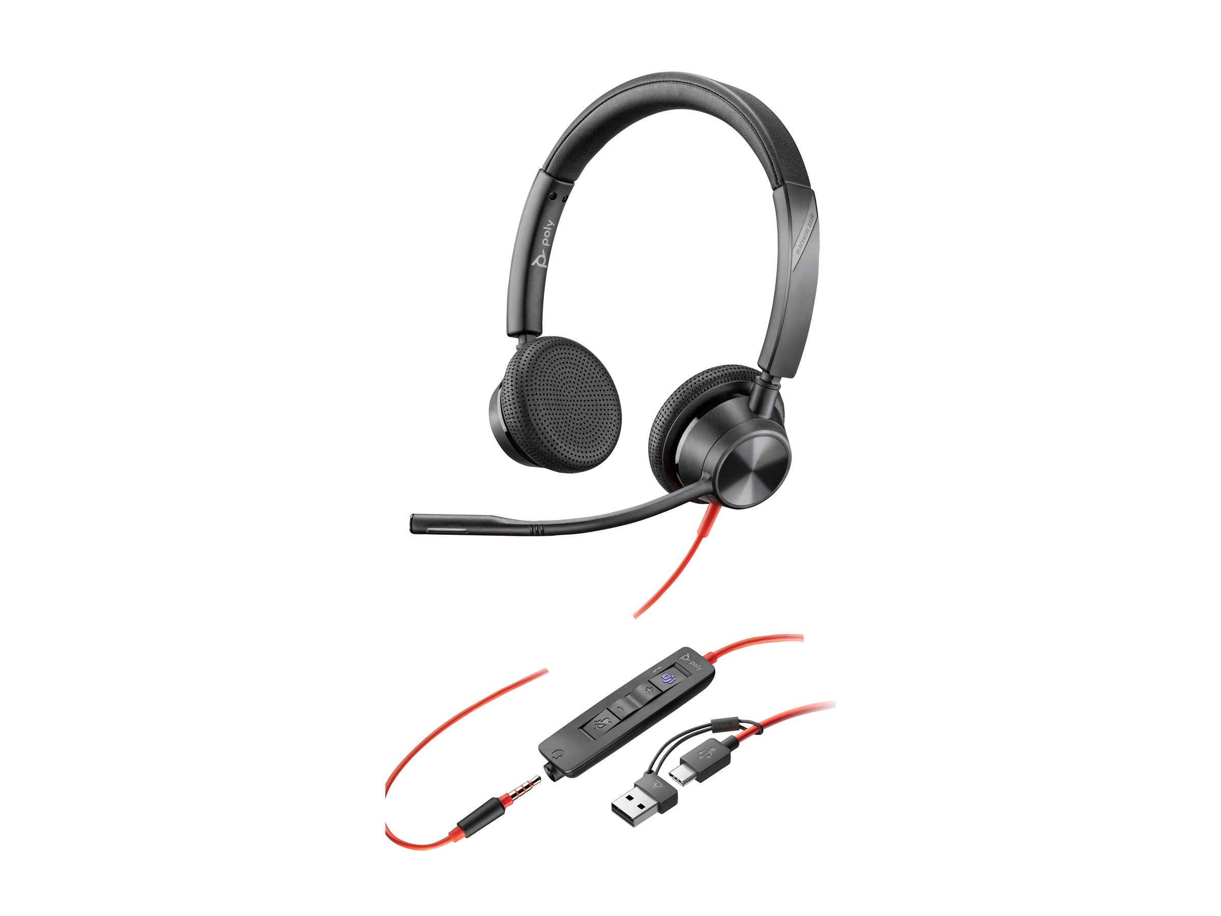 Poly Blackwire 3325 UC Stereo USB-C Teams zert.