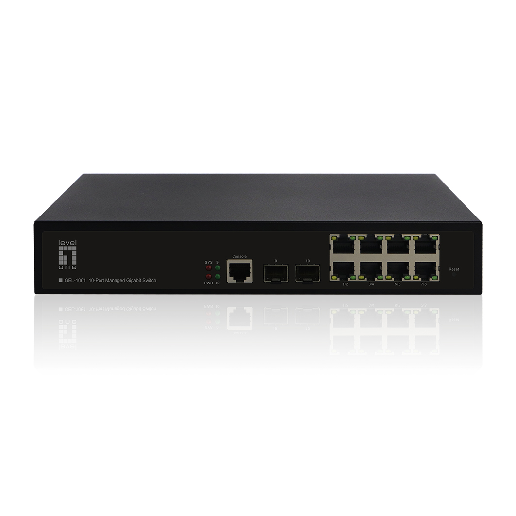 Switch 8x GE GEL-1061 2xGSFP 19" - Switch