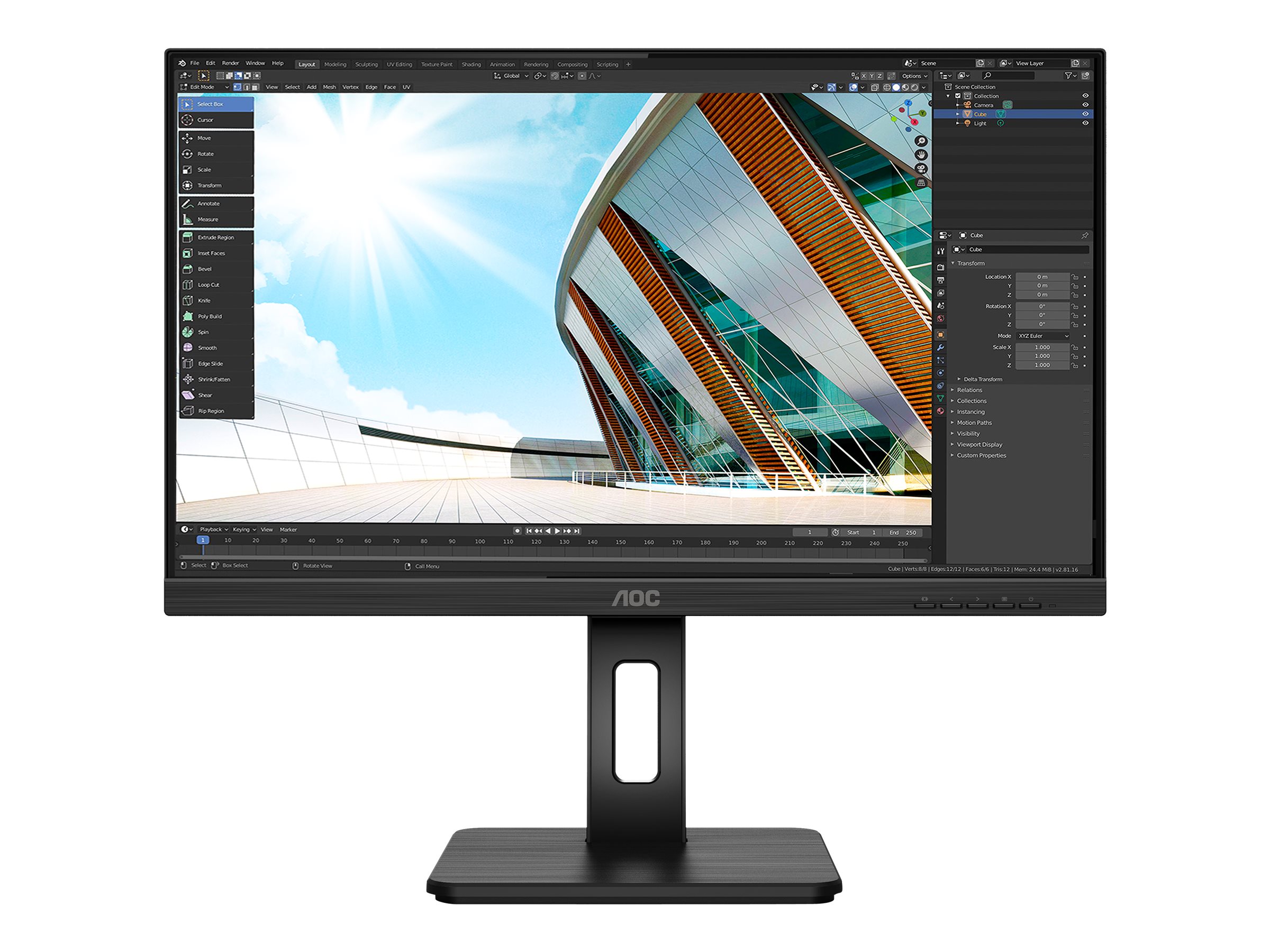 Q24P2Q - LED-Monitor - 60.5 cm (23.8") - 2560 x 1440 1440p (Quad HD)