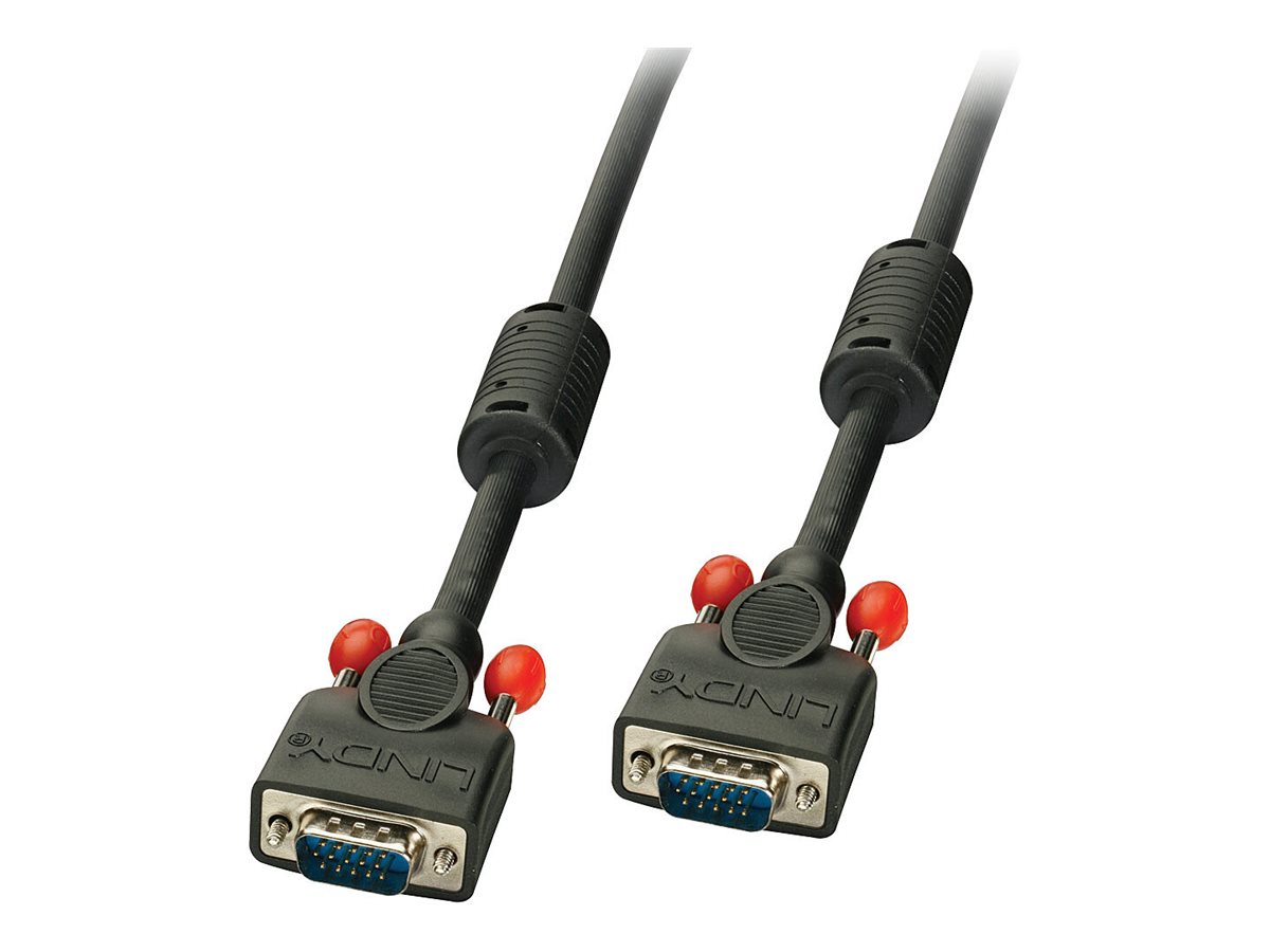 LINDY VGA Kabel M/M schwarz 0.5m HD15 M/M DDC-fähig