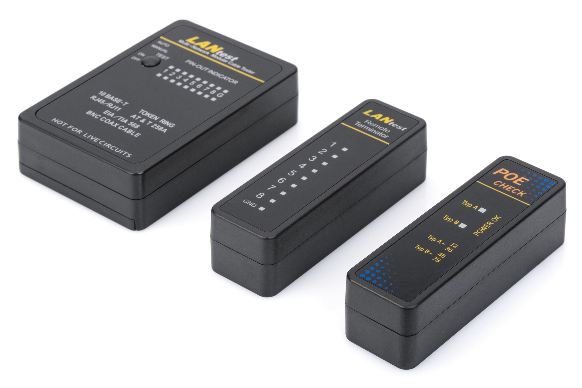 Netzwerk- und Kommunikationskabel Tester RJ45 & BNC