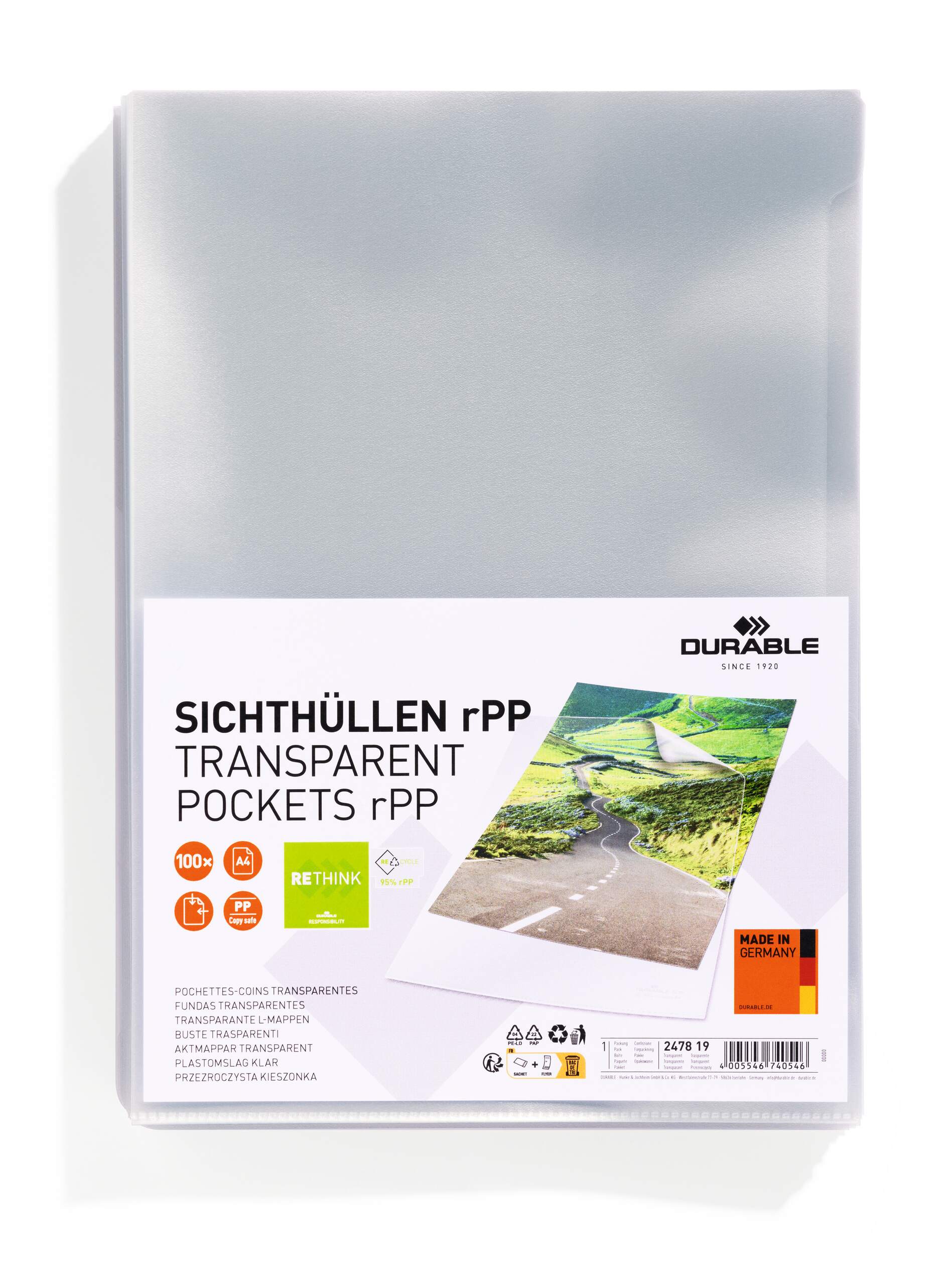 Sichthüllen STANDARD - A4 – Transparent (100 Stück)