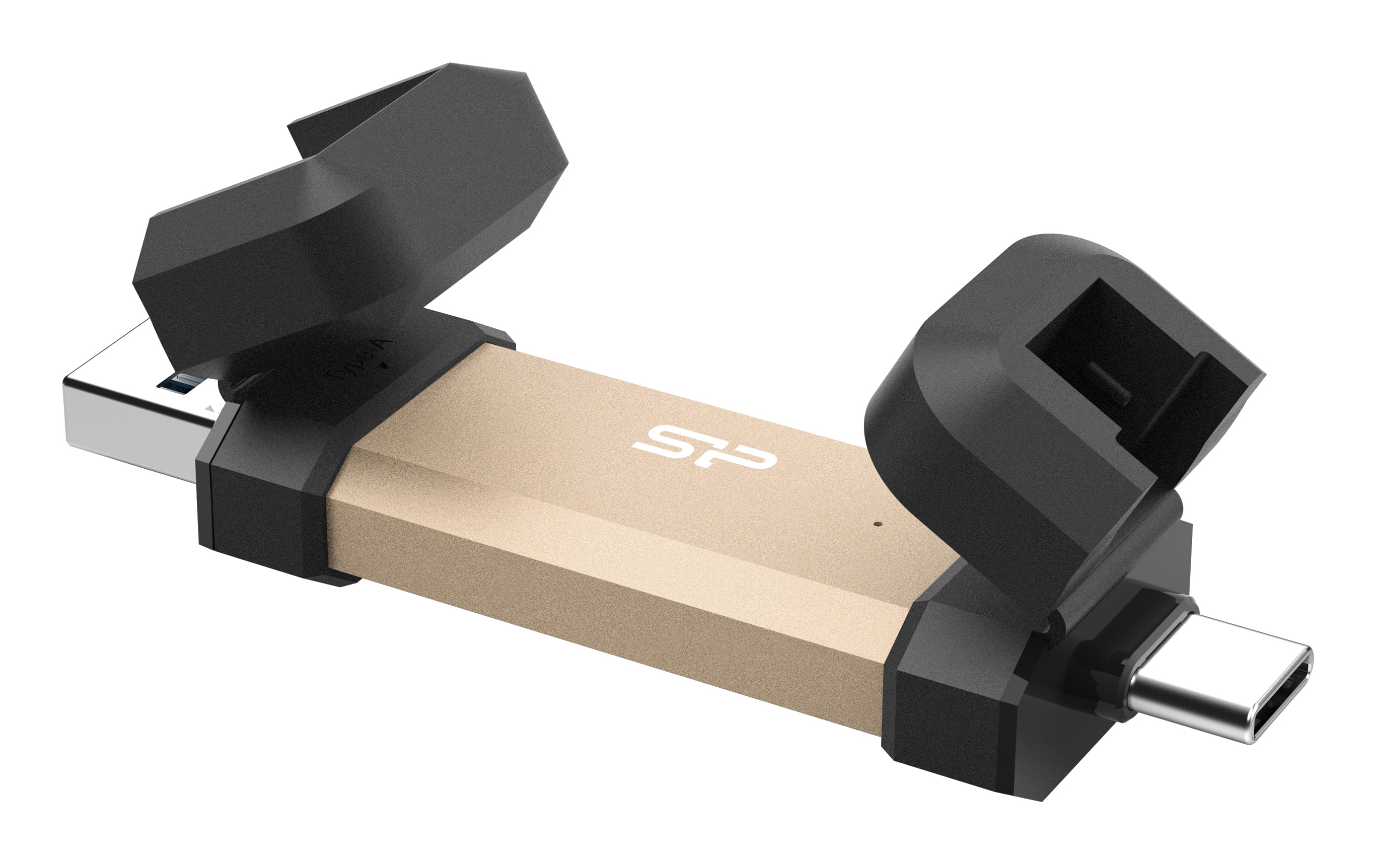 250GB USB Stick DS72 Typ A+C 1050/850MB`s Gold
