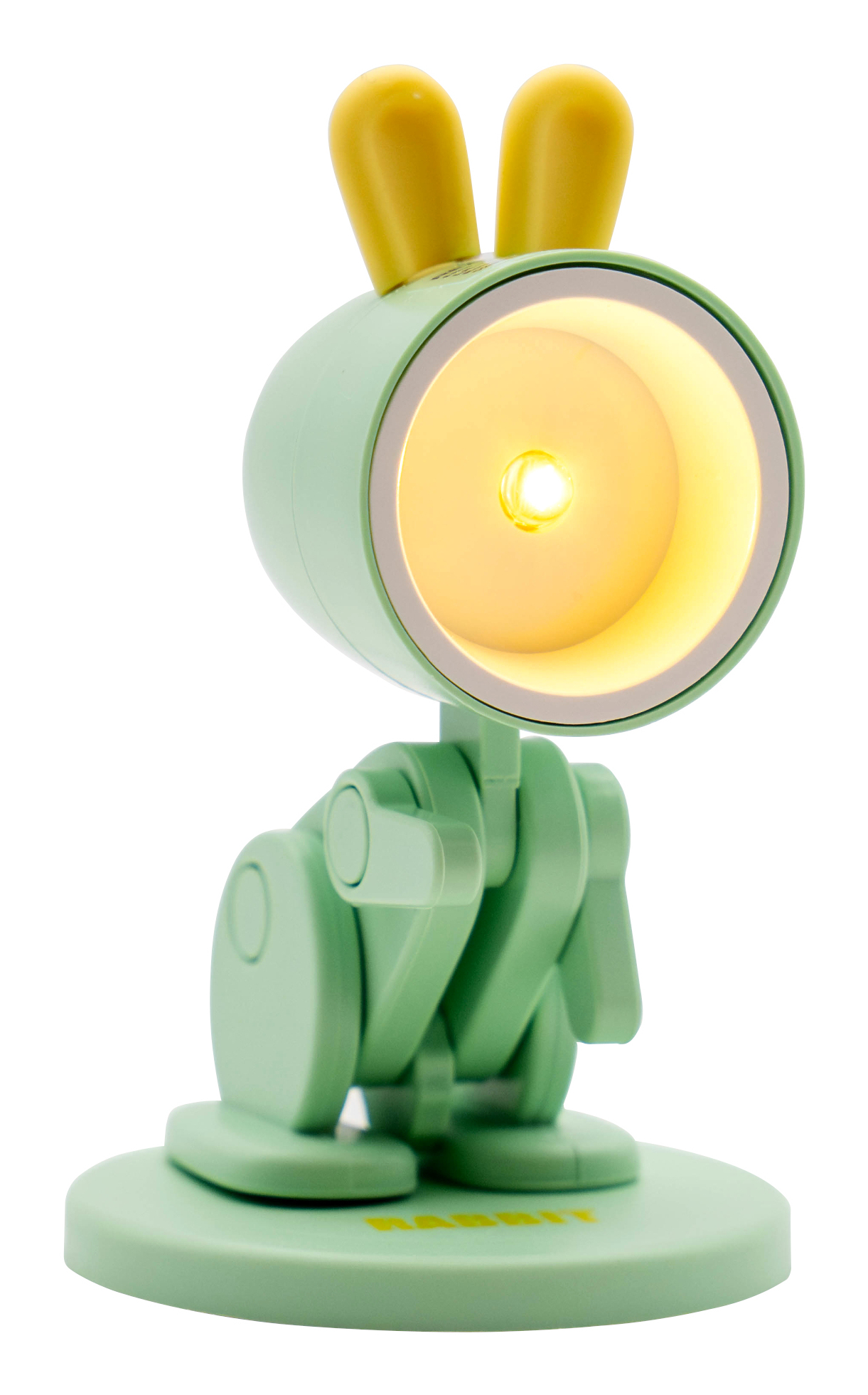 LED-Tier Taschenlampe Hase grün mit Sockel, Höhe 5,5 cm