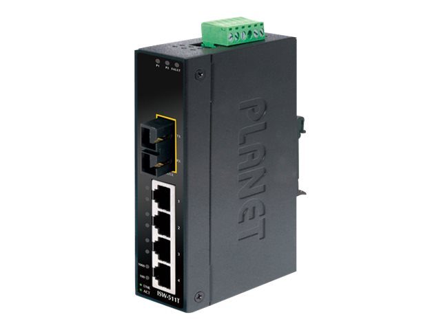 ISW-511T - Switch - 4 x 10/100 + 1 x 100Base-FX