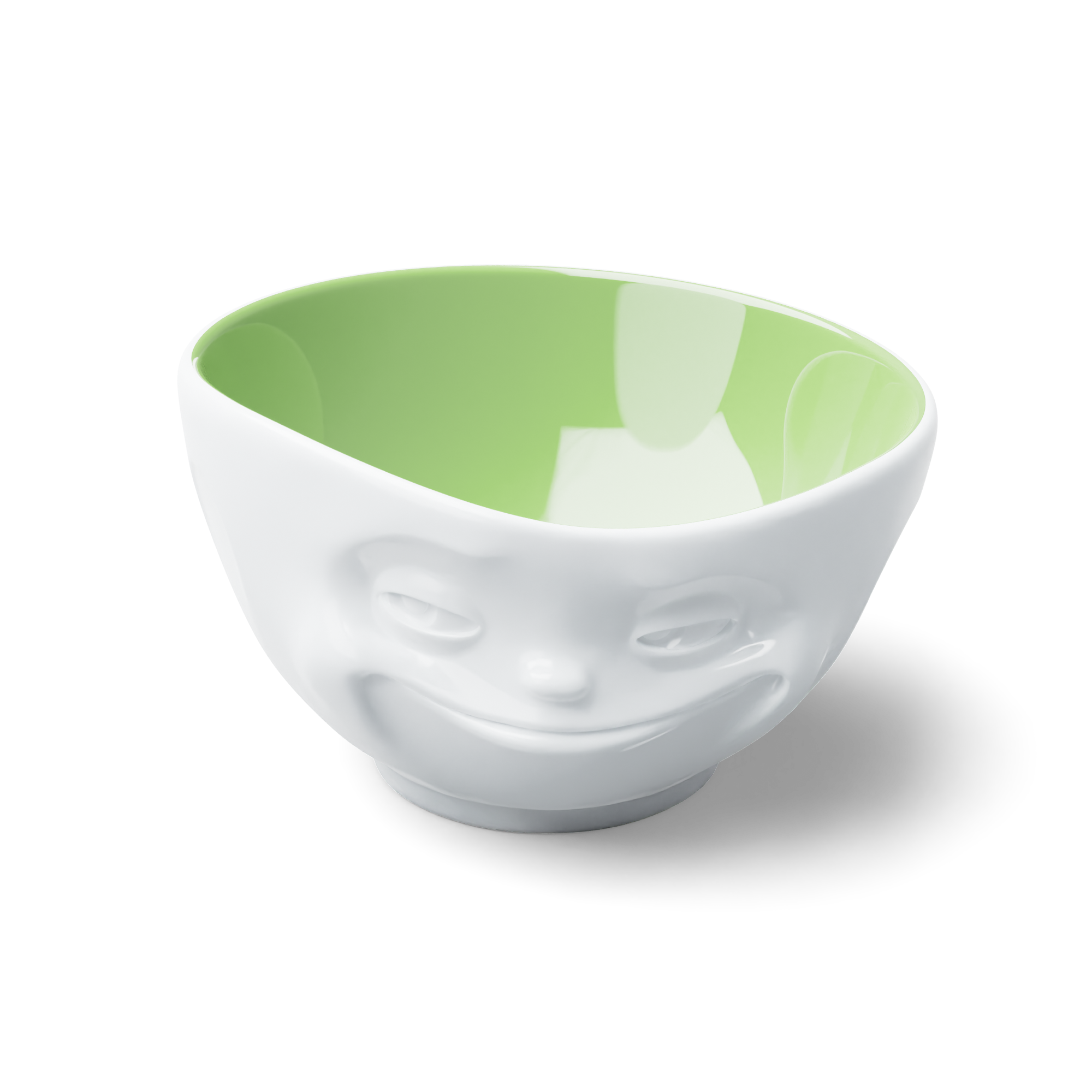 T010113 | Schale GRINSEND 500 ml | innen Pistazie | Hartporzellan | 15,2 cm