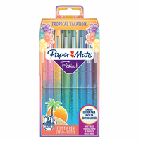 Faserschreiber Flair Tropical M 16er Etui sort.