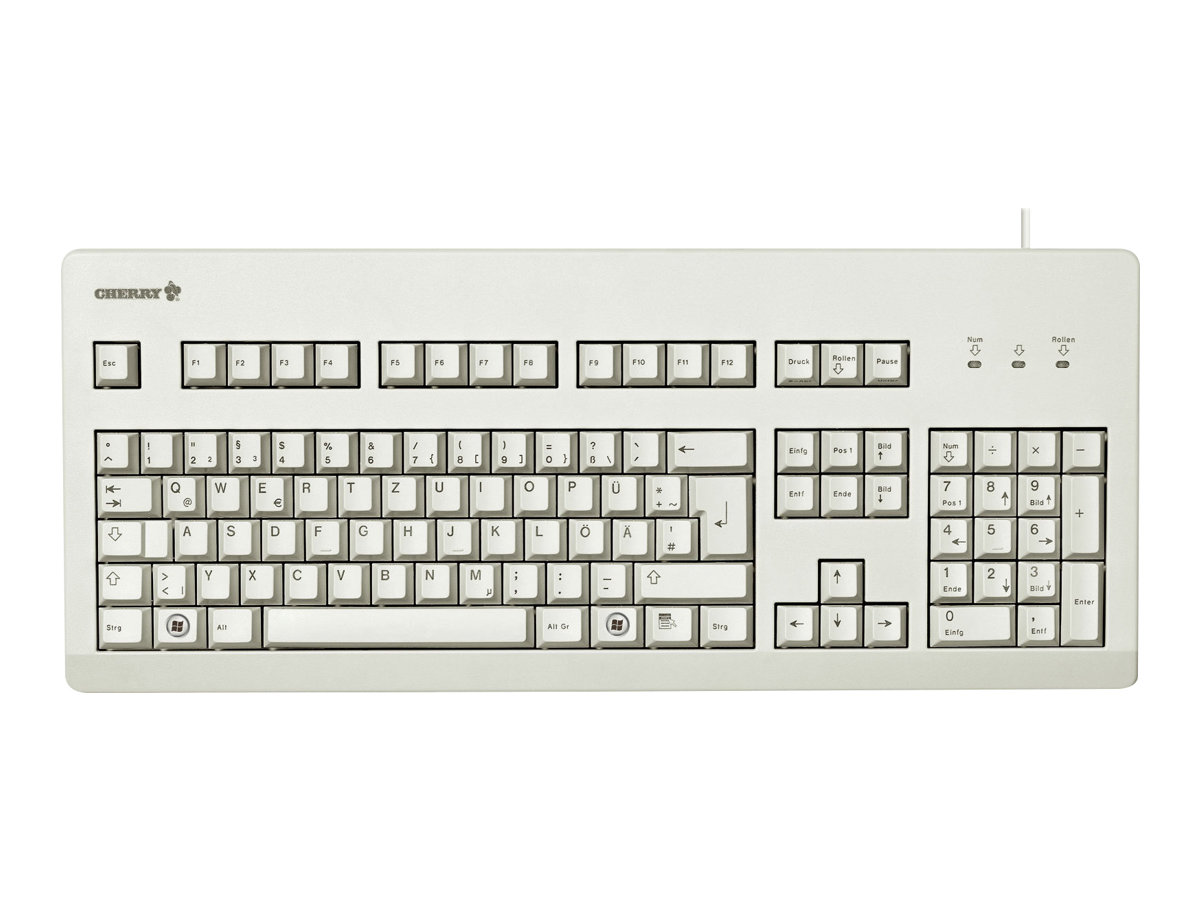 TAS G80-3000 Corded DE-Layout hellgrau BLUE SWITCH