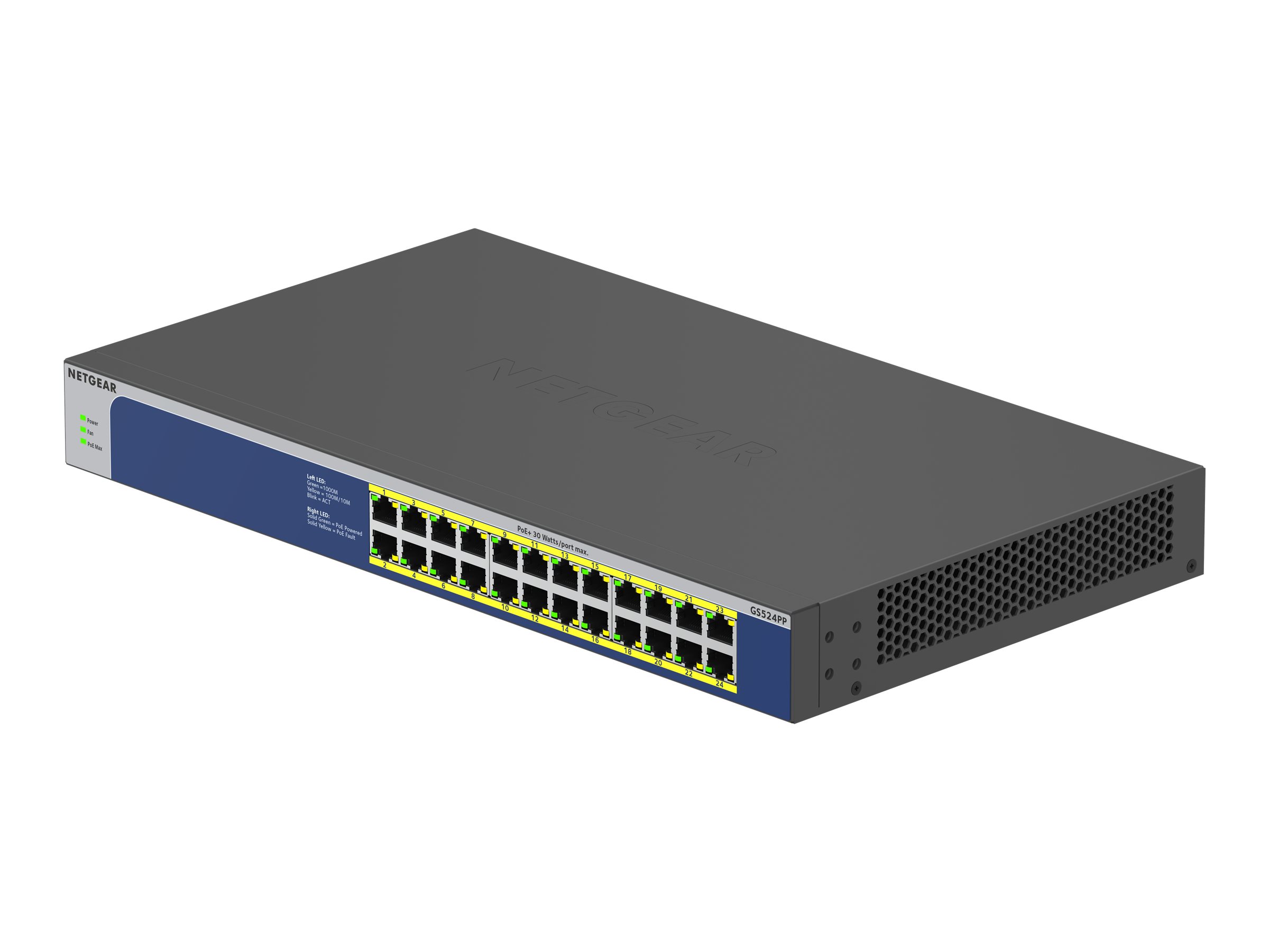 Switch 24x GE GS524PP-100EUS PoE+ Unmanaged Switch