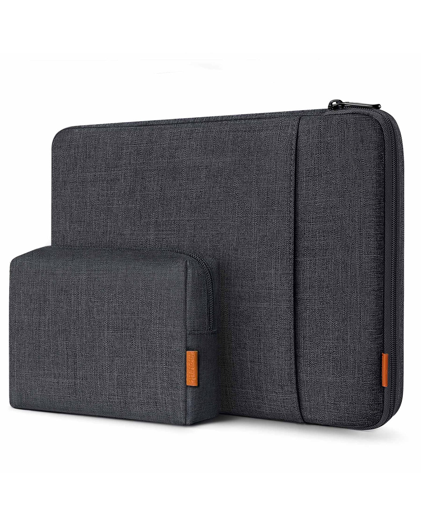 LB01006 EdgeKeeper Laptoptasche 16 Zoll mit Zubehörtasche Schwarzgrau