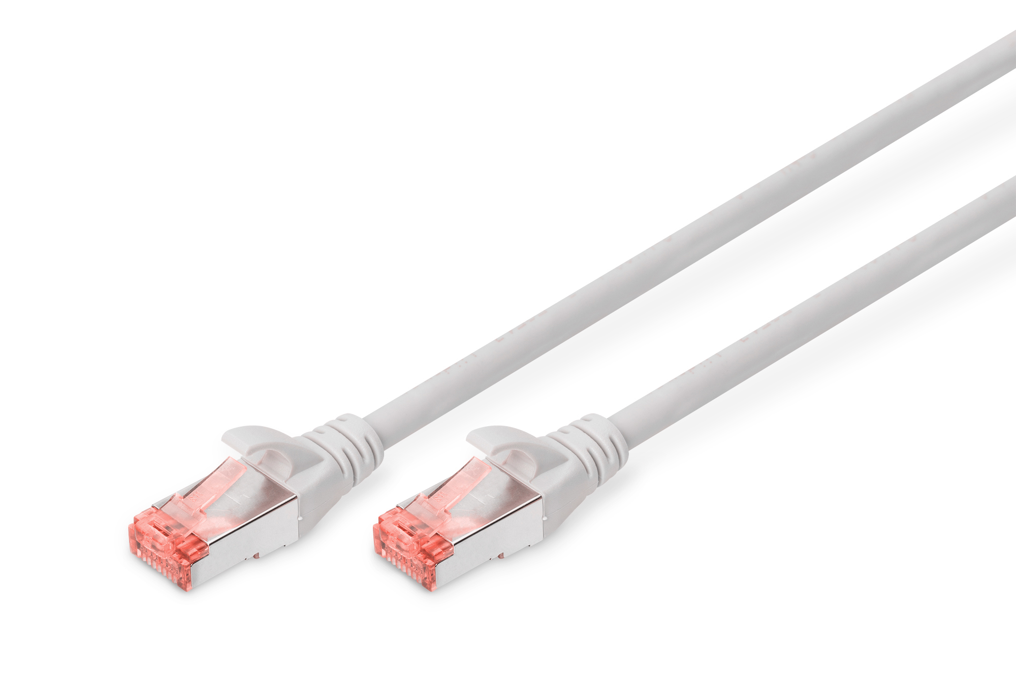 Patchkabel Cat6 S/FTP 2xRJ45 1.5m grau Hebelschutz