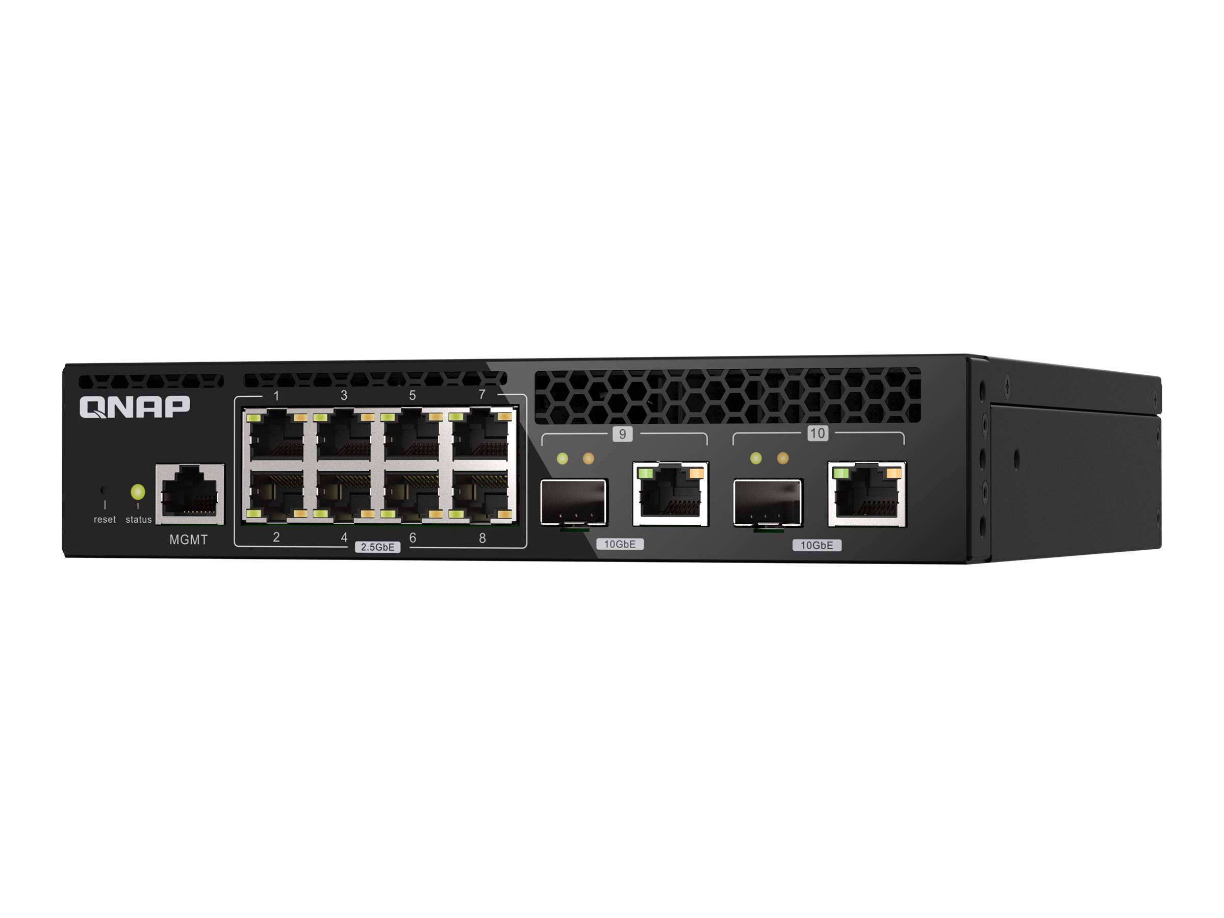 QSW-M2108R-2C - Switch - managed - 8 x 2.5GBase-T + 2 x combo 10 Gigabit SFP+/RJ-45