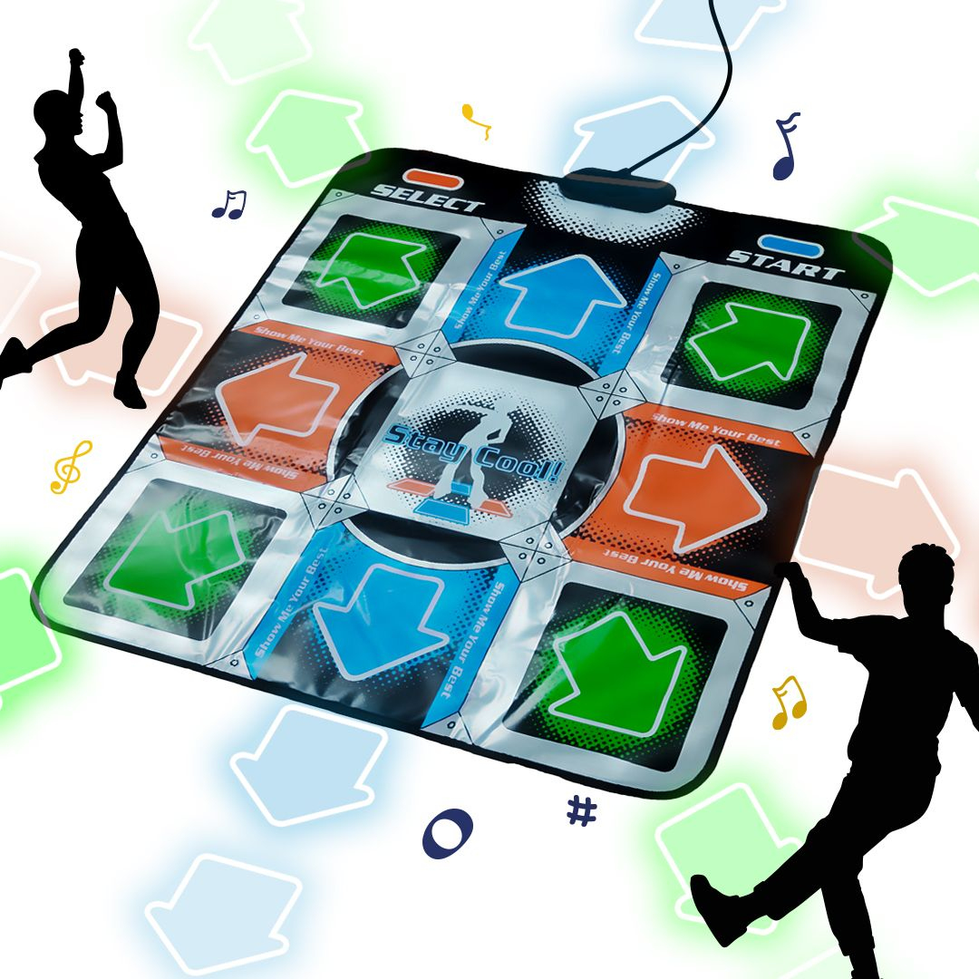 ThumbsUp! ORB Retro Tanzmatte mit 110 Songs & 9 Spielen