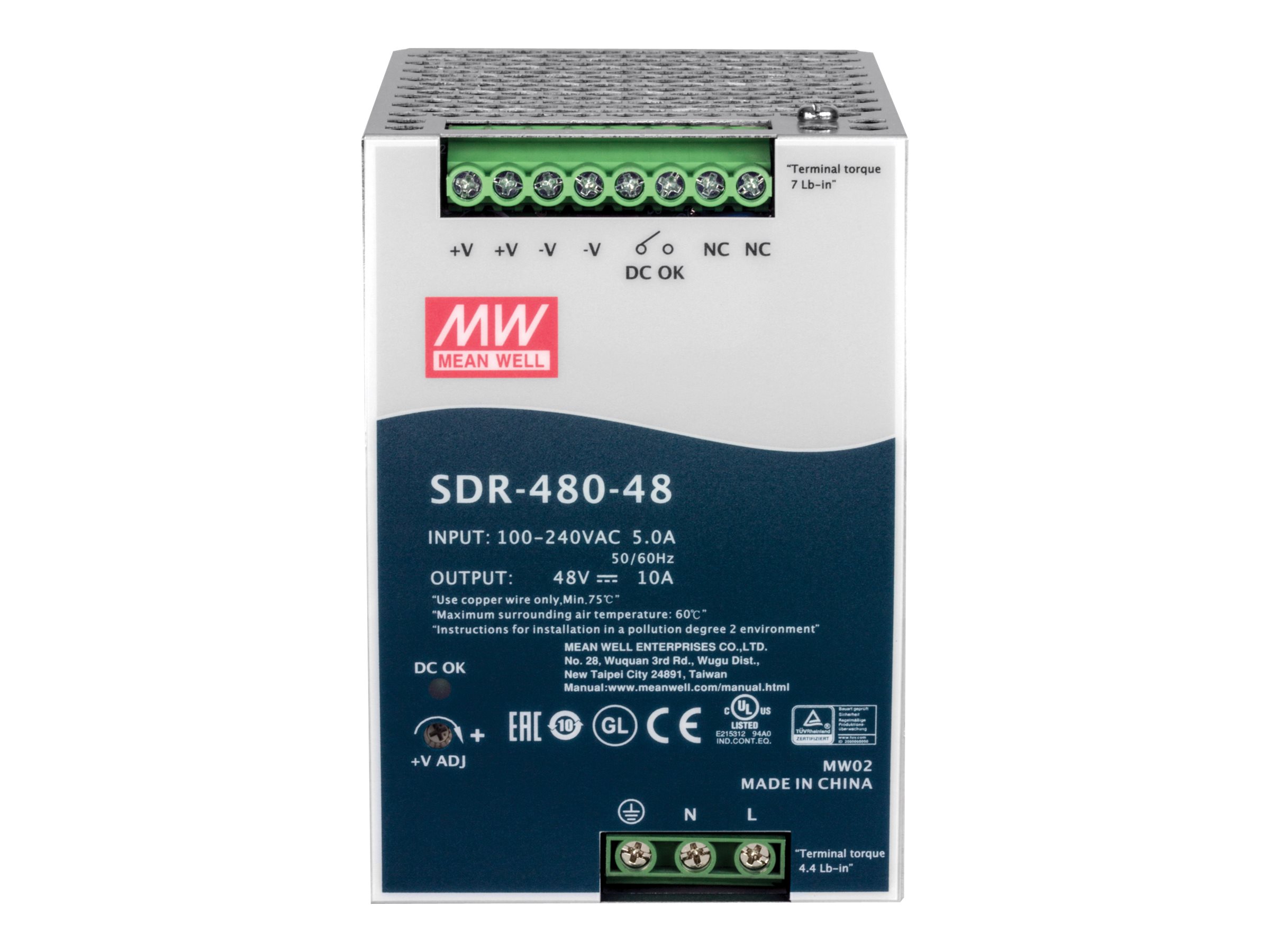 TRENDnet TI-S48048 - Netzteil (DIN-Schienenmontage möglich)