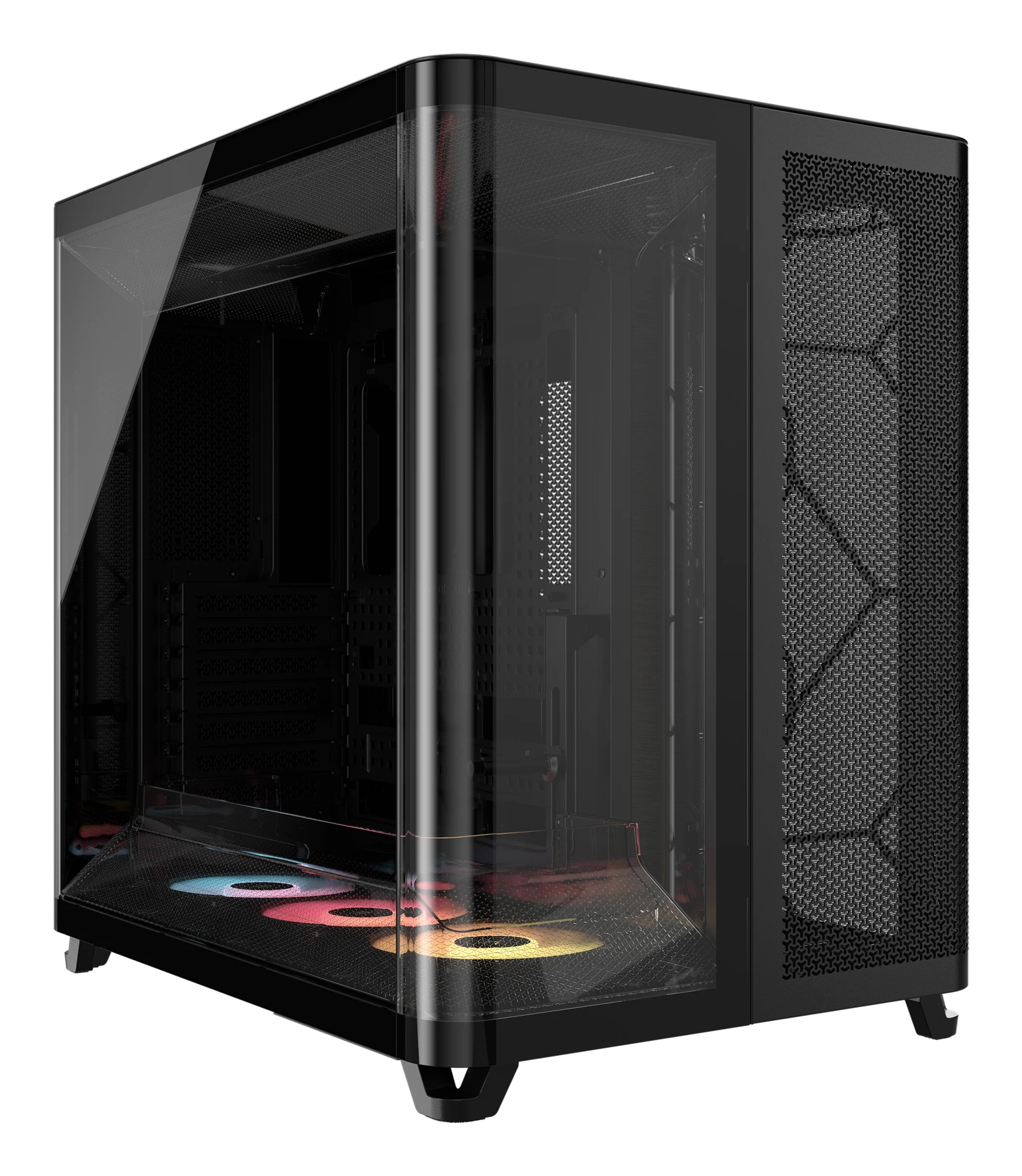 Midi AIR 5400 RS-R ARGB Tempered Glass Black