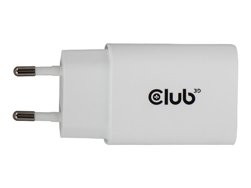 Club3D Lifestyle Ladegerät USB-C 30Watt, 2Stk  weiß retail