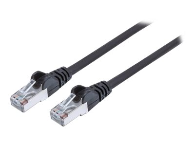 Network Patch Cable, Cat6A, 7.5m, Black, Copper, S/FTP, LSOH / LSZH, PVC, RJ45, Gold Plated Contacts, Snagless, Booted, Polybag - Patch-Kabel - RJ-45 (M)