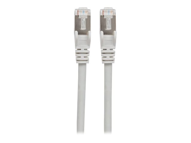 Network Patch Cable, Cat7 Cable/Cat6A Plugs, 0.25m, Grey, Copper, S/FTP, LSOH / LSZH, PVC, RJ45, Gold Plated Contacts, Snagless, Booted, Polybag - Patch-Kabel - RJ-45 (M)