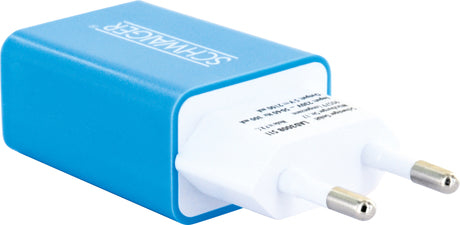 230V LadeAdapter | USB weiß/blau