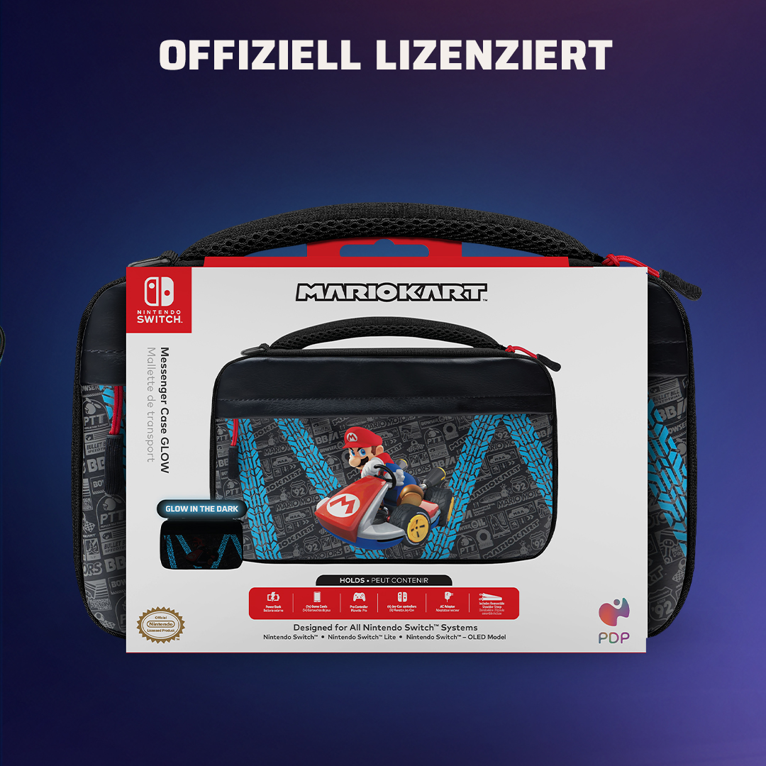 PDP Tasche Travel Case Mario Kart Drift Glowinthedark Switch
