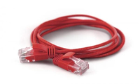 Patchkabel UTP CAT6a d=2,8mm 1,00m rot