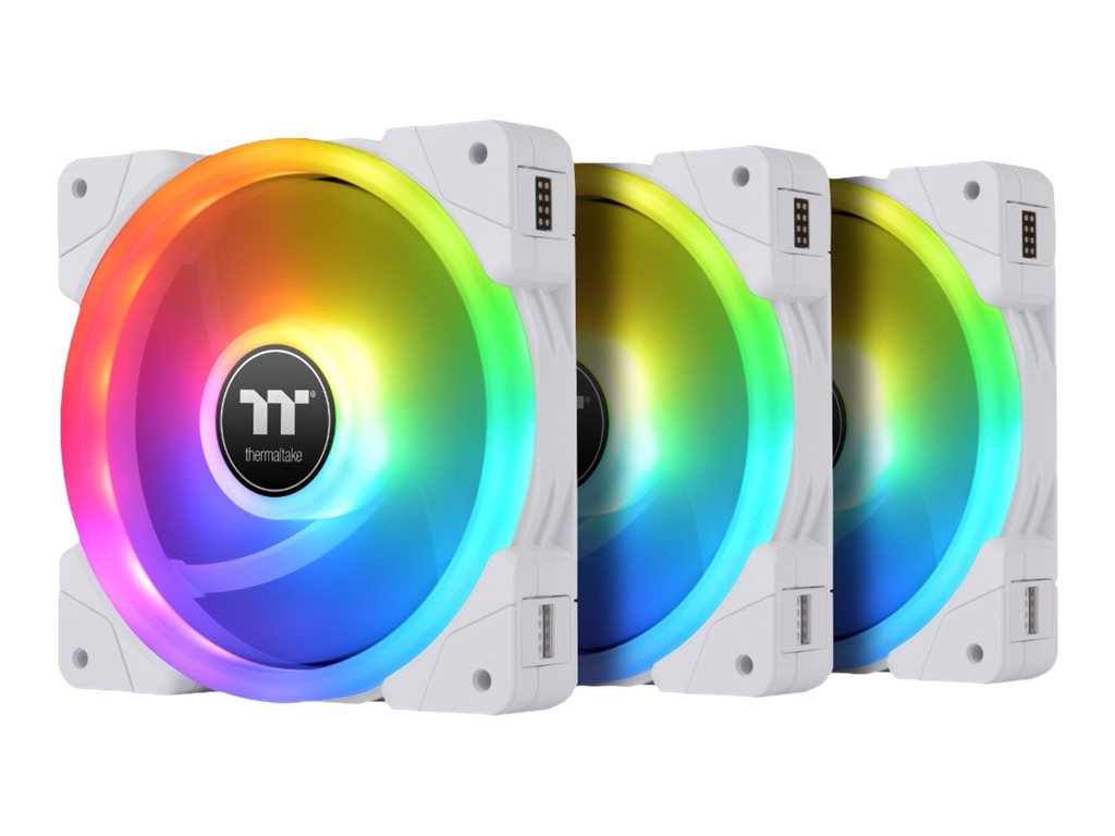 SWAFAN EX14 RGB TT Premium Edition - weiß - 140mm Gehäuselüfter 3er-Pack