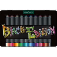 FABER-CASTELL Buntstifte Black Edition 36er Metalletui