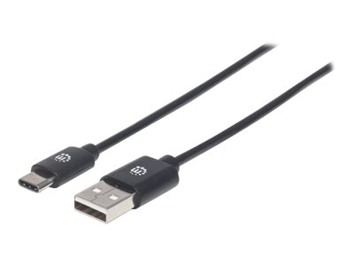 USB-C to USB-A Cable, 1m, Male to Male, 480 Mbps (USB 2.0)