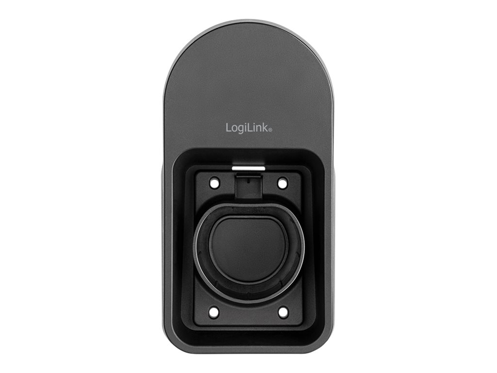 Wandhalterung m.Kabelablage f. Auto-Ladekabel,schw.
