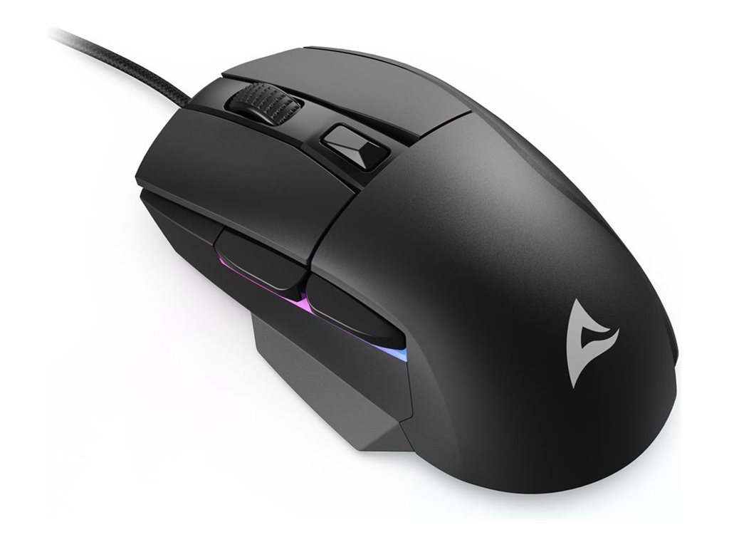 Maus Shark SGM35    Optisch 6 Tasten 6.400 DPI schwarz