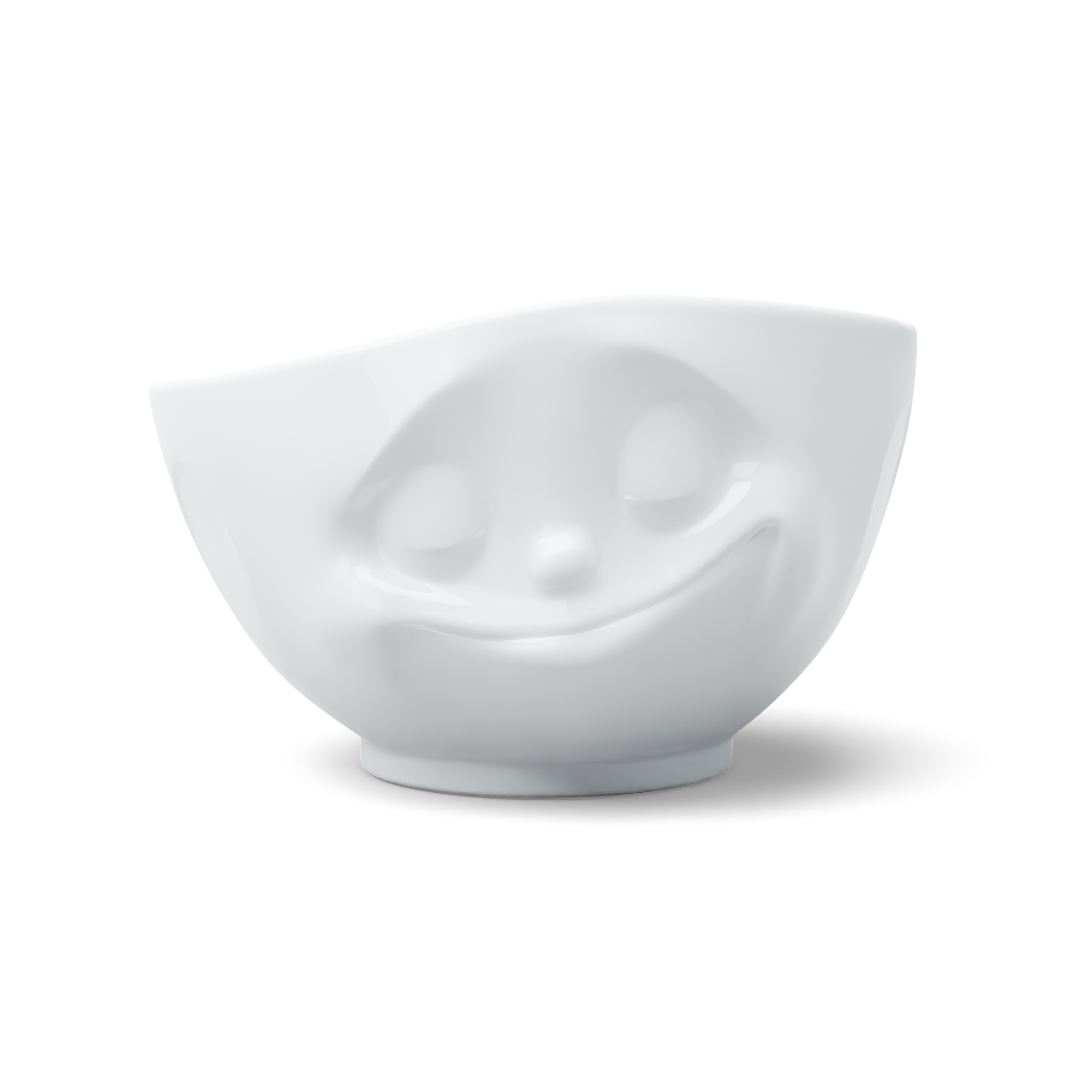 T022401 | XL Schale GLÜCKLICH 1000 ml | Hartporzellan | 19 cm | Weiß