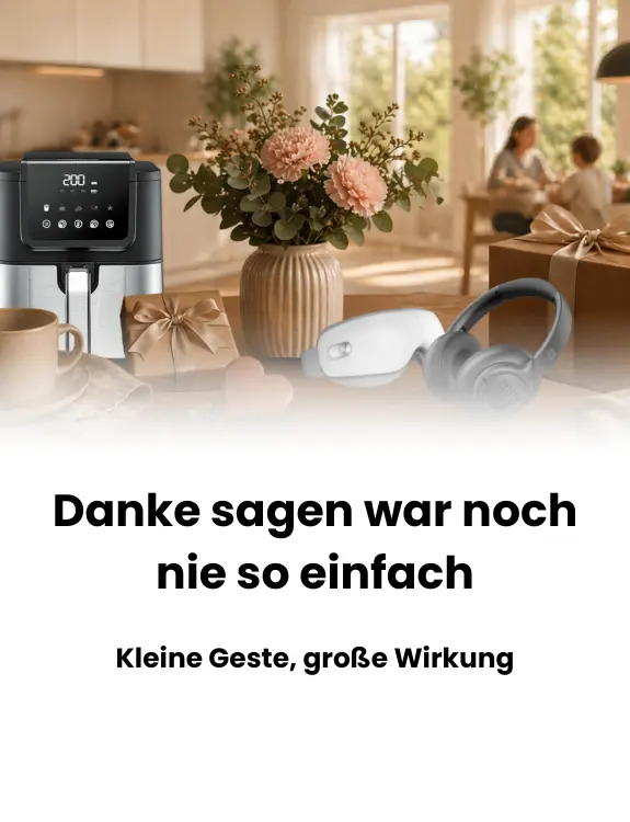 mobil Banner Mutter und Vatertag, wohnzimmer mit produkten drauf (Fritteuse, kopfhörer, Gesichtsmaske)
